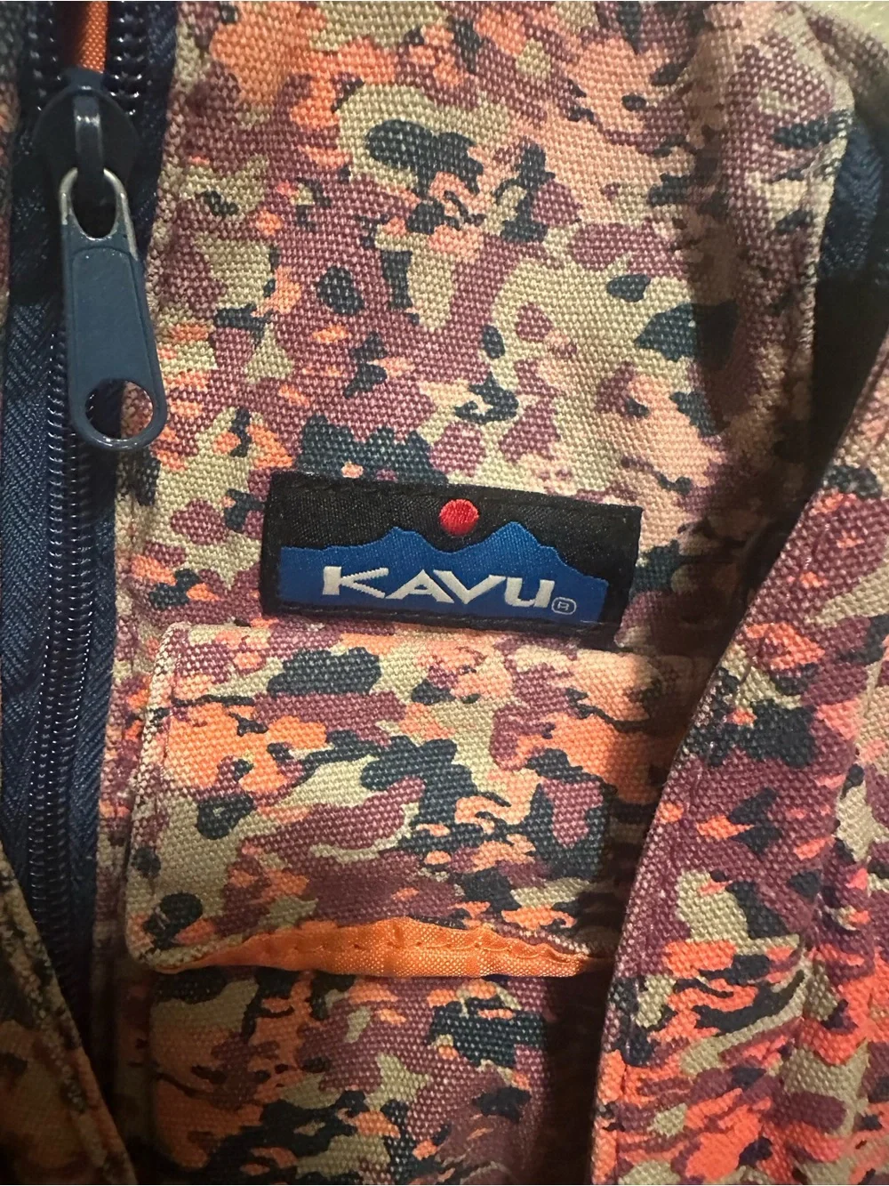 Kavu Pink Camo Rope Sling Bag